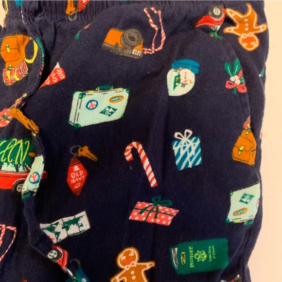 Old Navy Holiday Pajama Pants Gingerbread Candy Canes Unisex/Men's Size XL - Picture 2 of 6